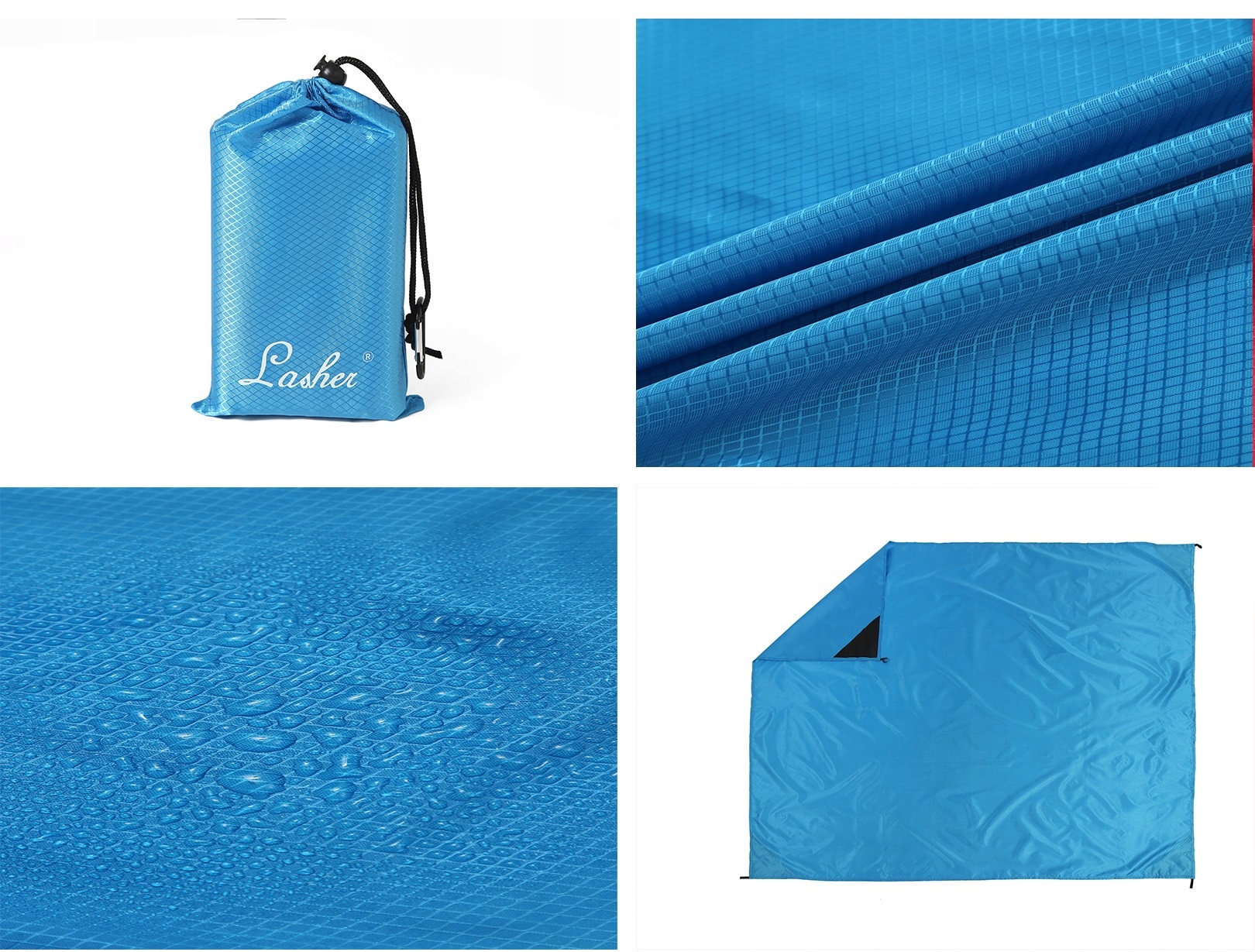 MATA PIKNIKOWA PLAŻOWA 180x150 POKROWIEC LASHER Model PM22