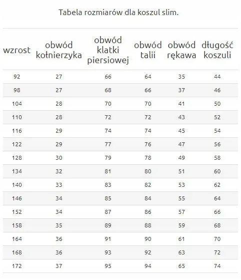 Koszula długi rękaw chłopięca bawełna 80% plisa slim OXFORD KSZ10-140-33 Rękaw długi rękaw