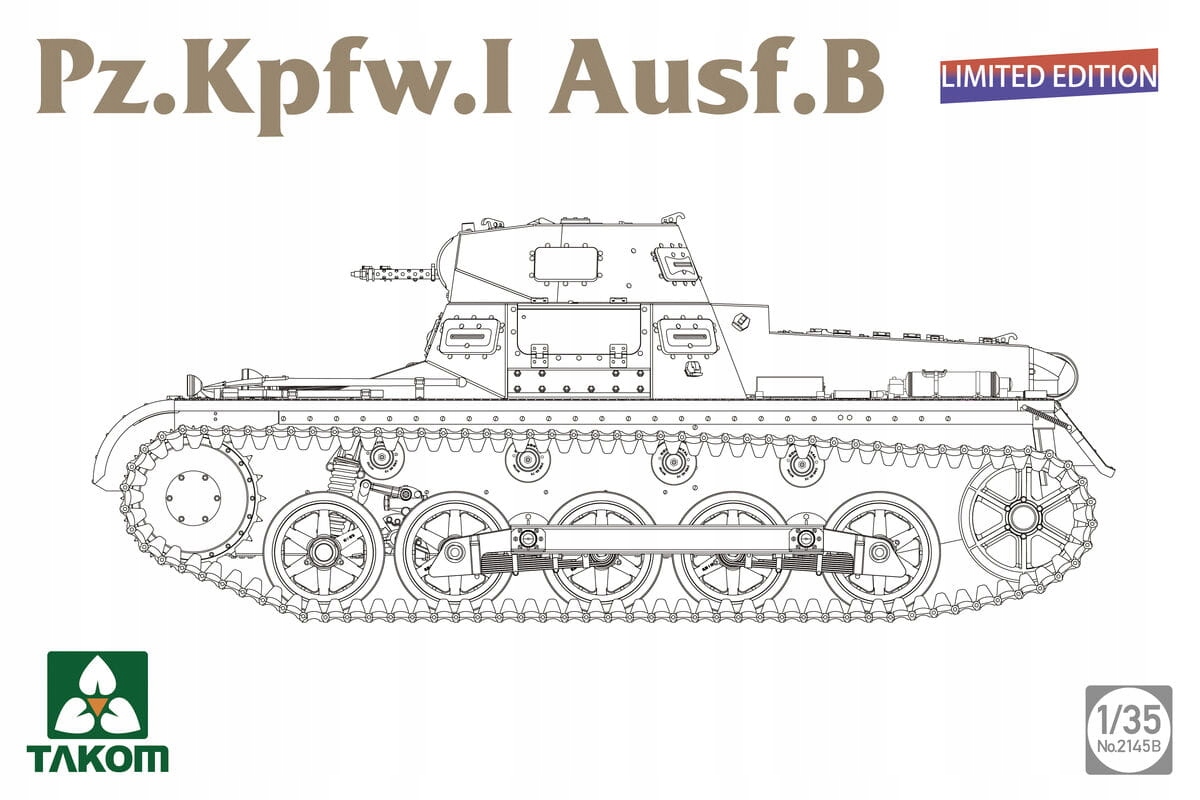 Pz.Kpfw.I Ausf.B (Limited Edition) 1:35 Takom 2145B