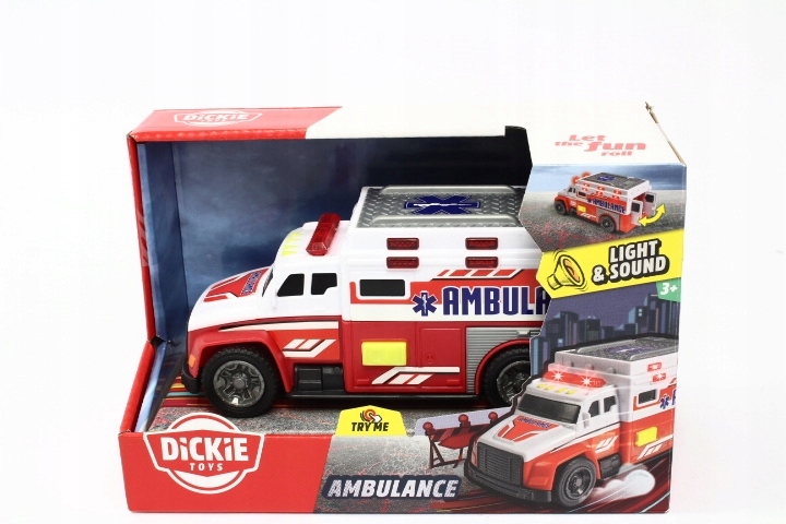 DICKIE TOYS AMBULANS ŚWIATŁO DŹWIĘK
