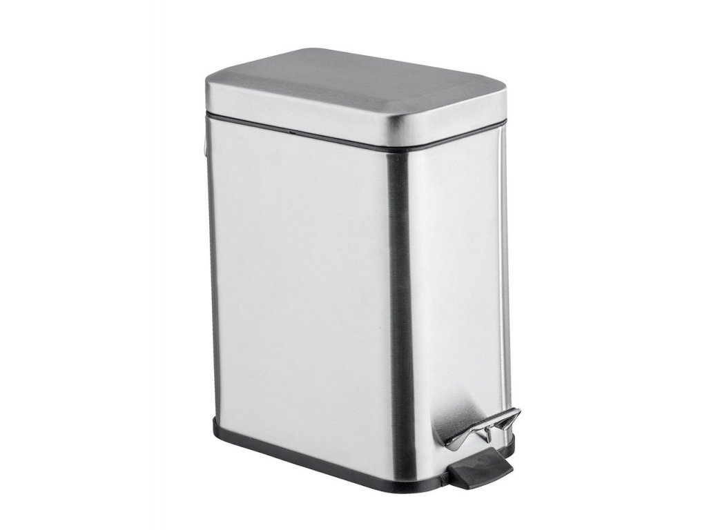 Levně Kovový odpadkový koš,obdélníkový, 5 l, Wenko