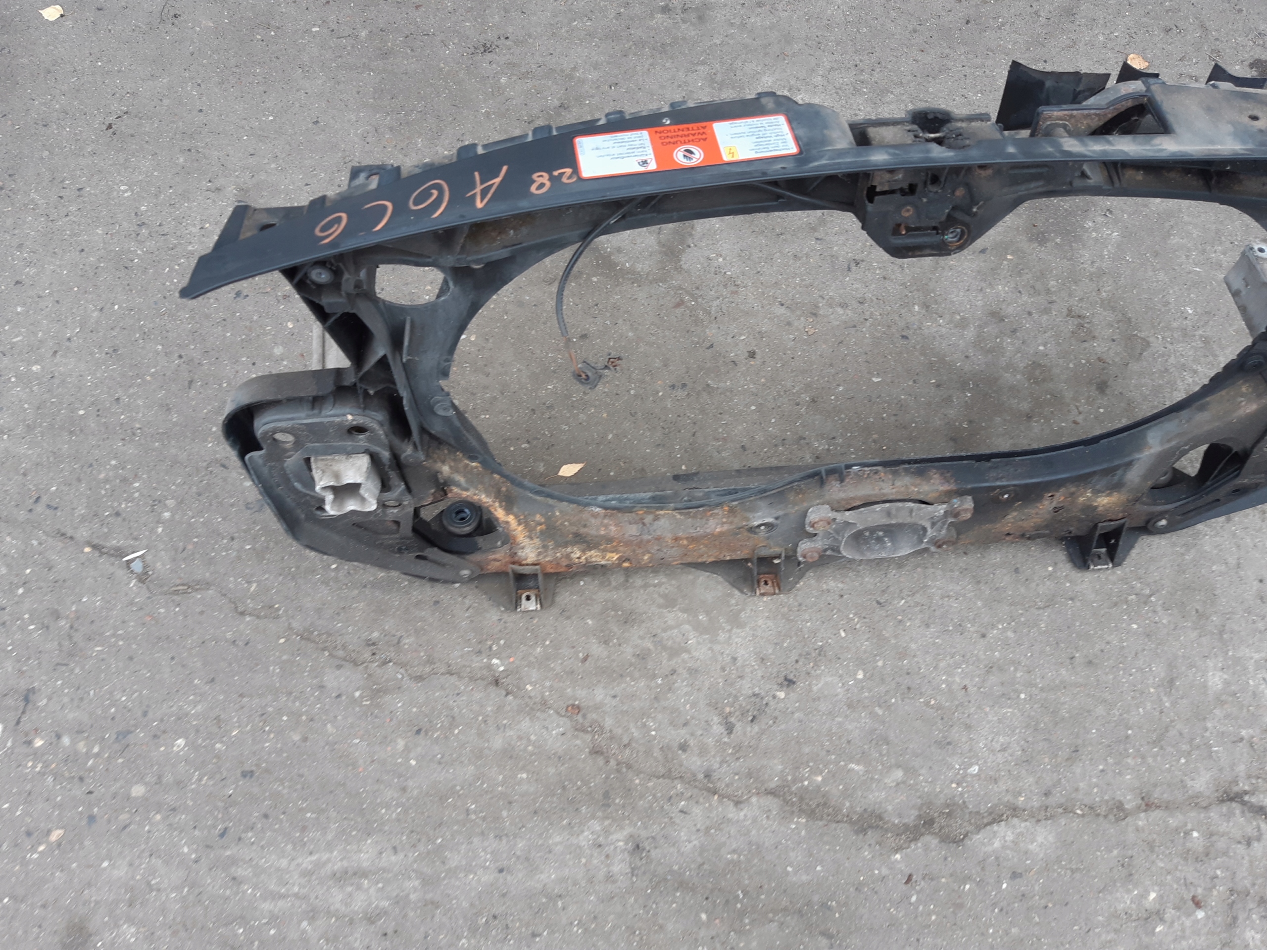 AUDI A6 C6 2.0 TDI support panel for radiators pillar iron frame 4F0805594G