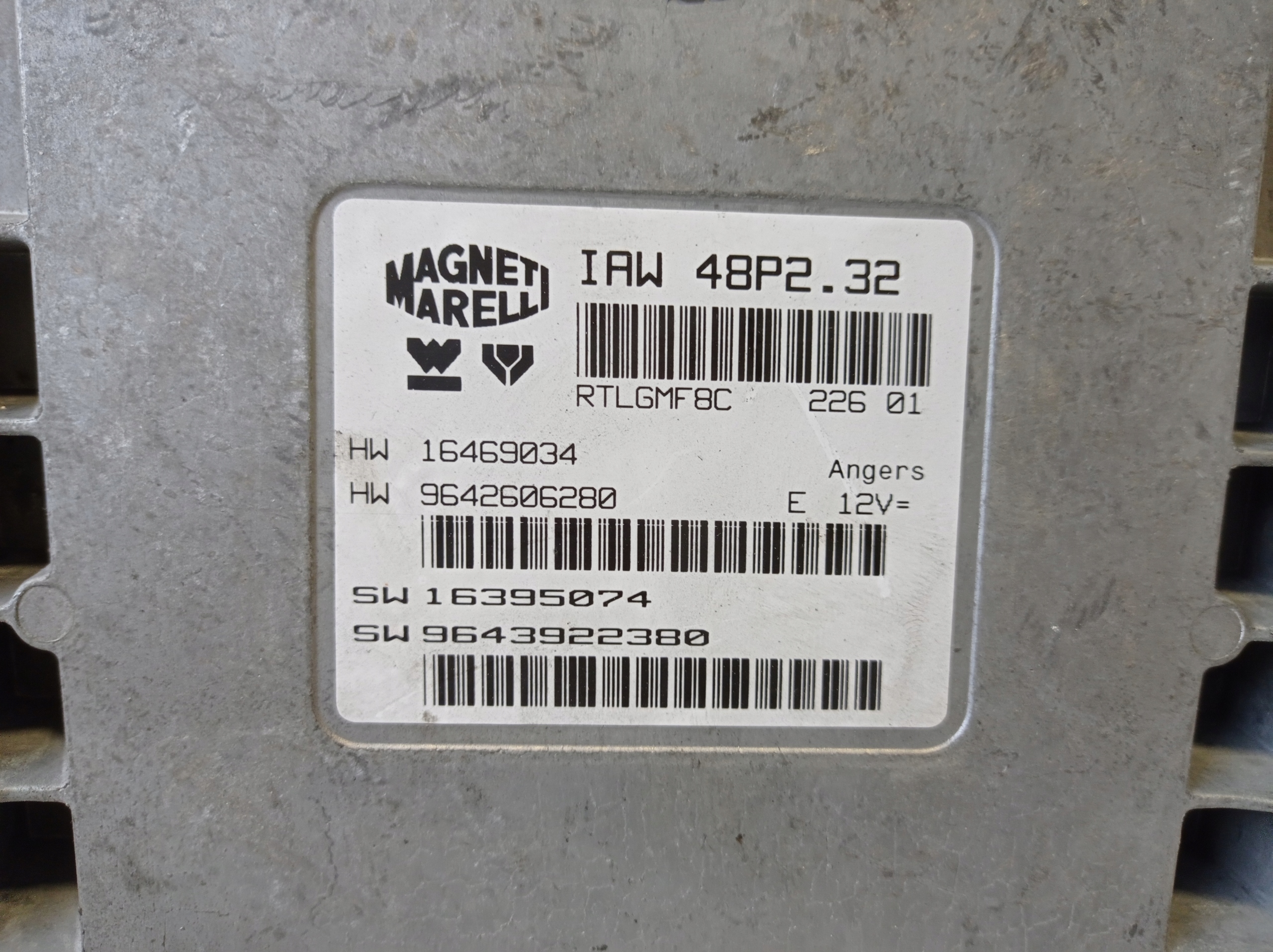 Computer DES MOTORS CITROEN C5 9643922380
