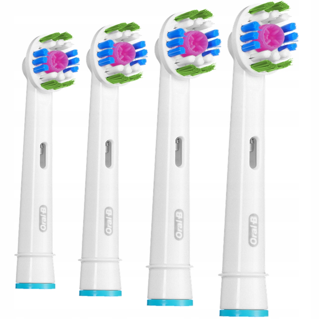 

4 szt. Oryginalne Końcówki Braun Oral-B 3D White