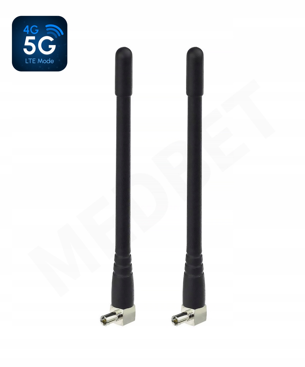 2 x мощные антенны для модемов LTE 3G 4G 5G Wi-Fi 9 dBi TS9 Plug
