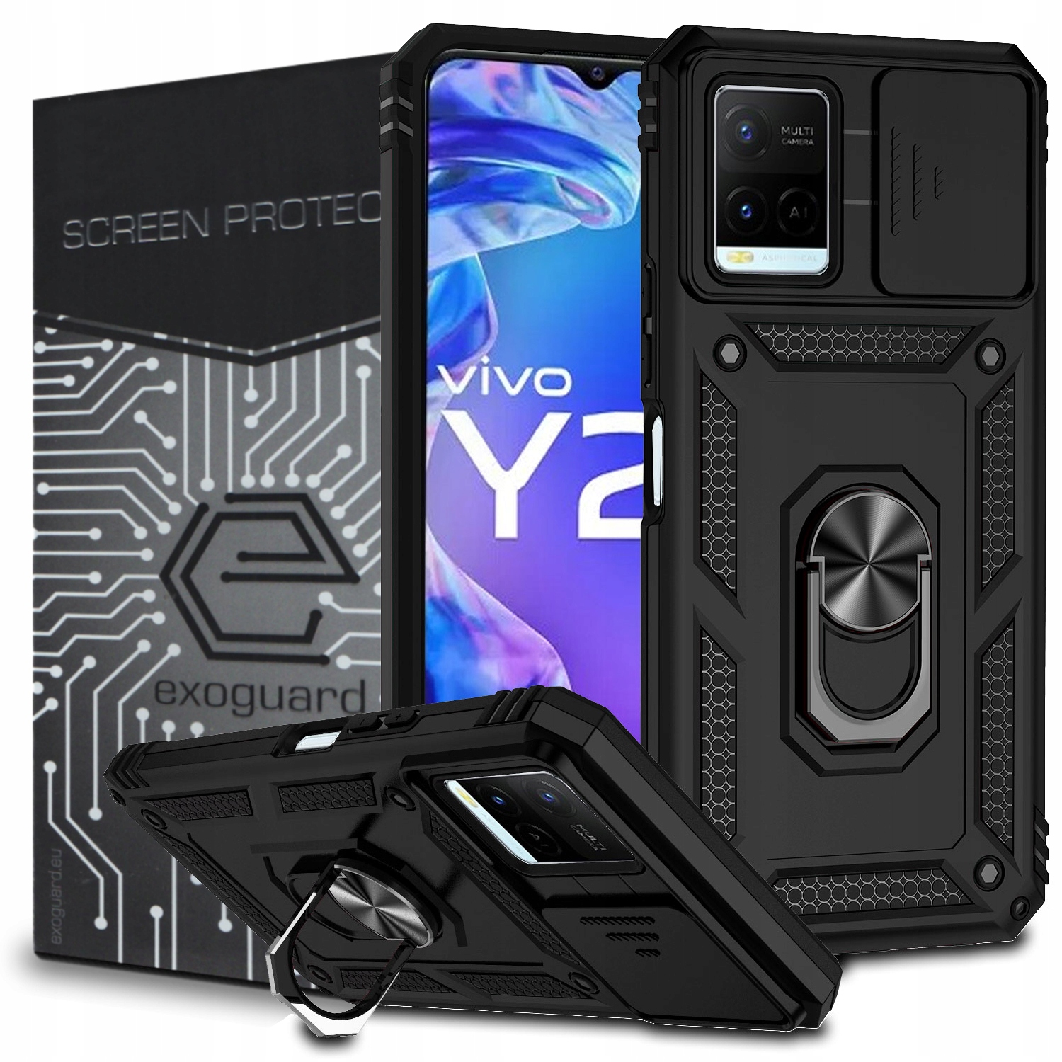 

Etui Pancerne Case Szkło do Vivo Y33S Y21S