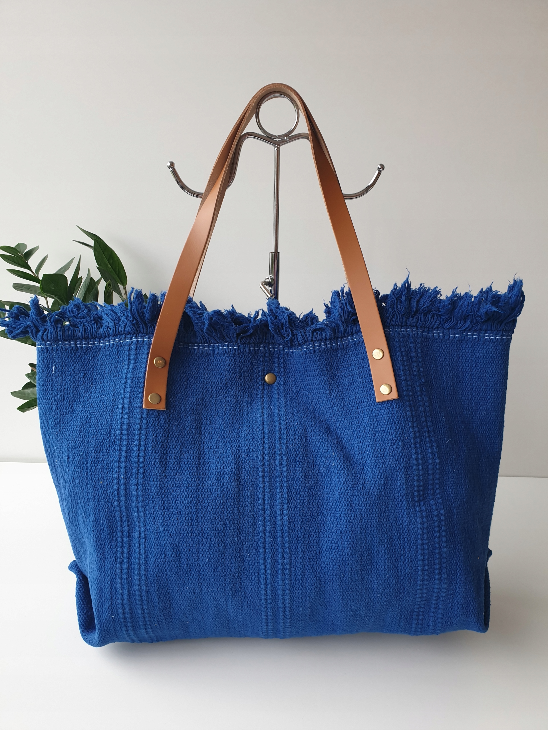 Torba torebka Laura Biaggi shopper duża niebieska Kolor wielokolorowy