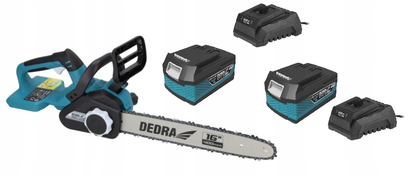 Akumulátorová řetězová pila Dedra 2x 4AH Sada 16' 2x =18V DED7184V 16'