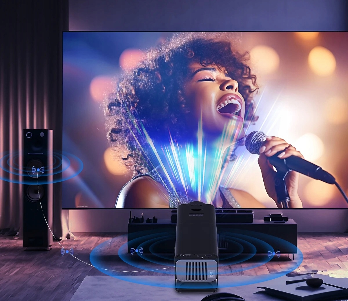 HIT 2024 Projektor przenośny Android 11 390 Ansi Magcubic HY320 Kod producenta Magcubic