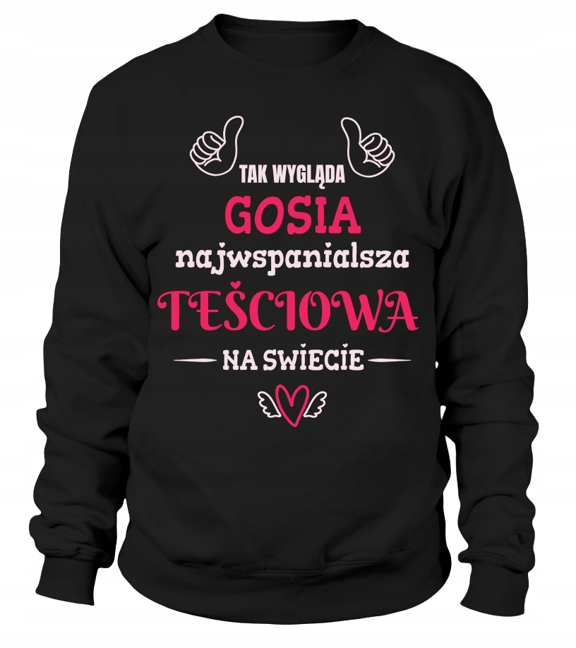Mikina Tak vypadá Nejúžasnější tchýně [vyber Si Jméno] L Černá