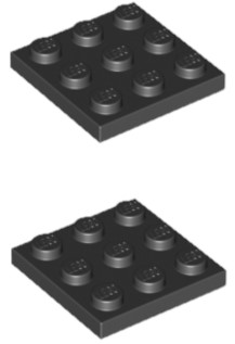 

Lego Płytka 3x3 Czarny 6174917 11212 2szt