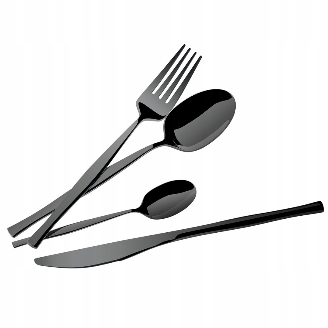 Príbory 24 Ks Berlinger Haus BH-3066 Lesk Shiny Black