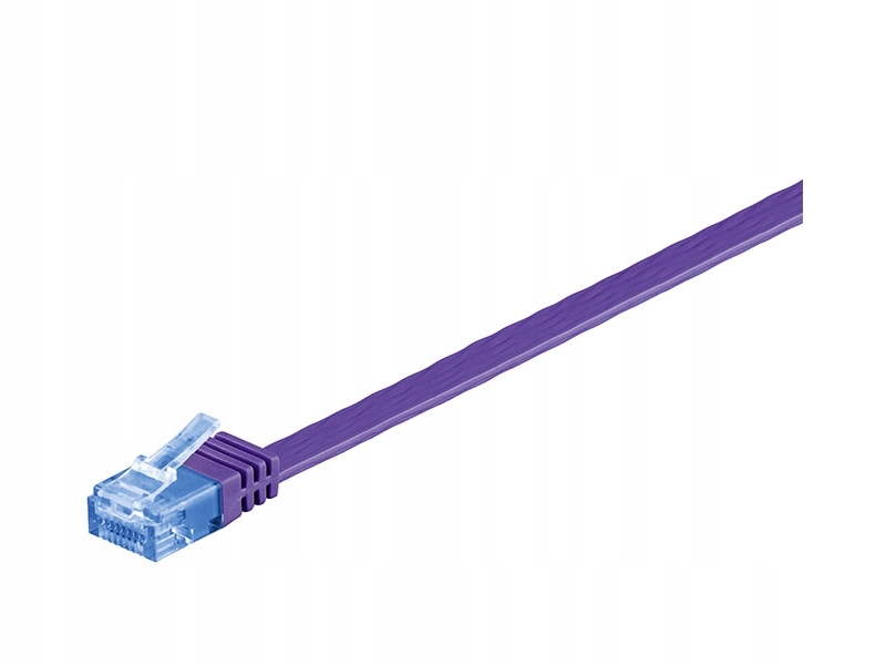 Goobay 96313 kabel sieciowy 1 m Cat6a U/UTP (UTP) Fioletowy