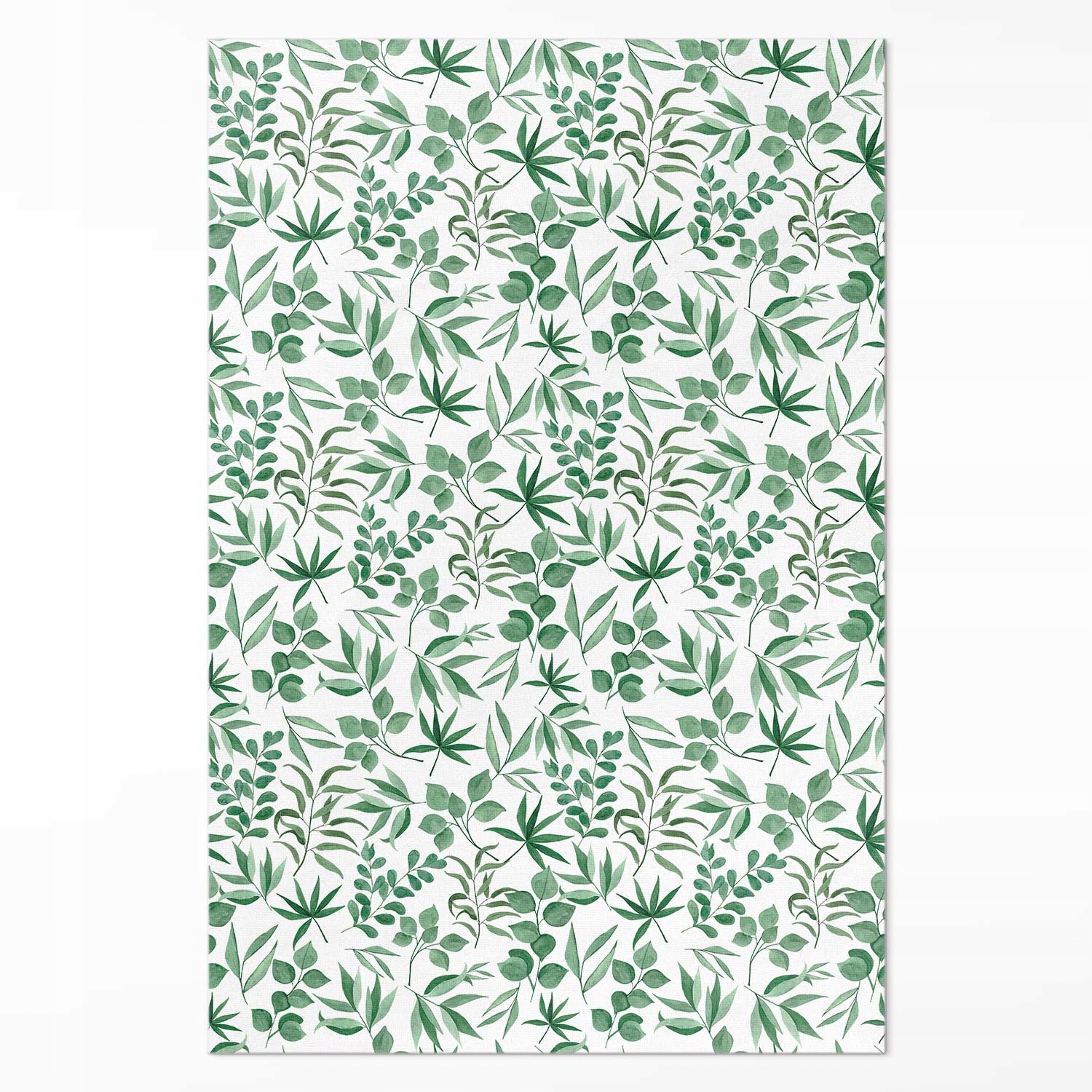 Vinylový koberec s potlačou Akvarelové listy v jemnom štýle 120 x 180 cm