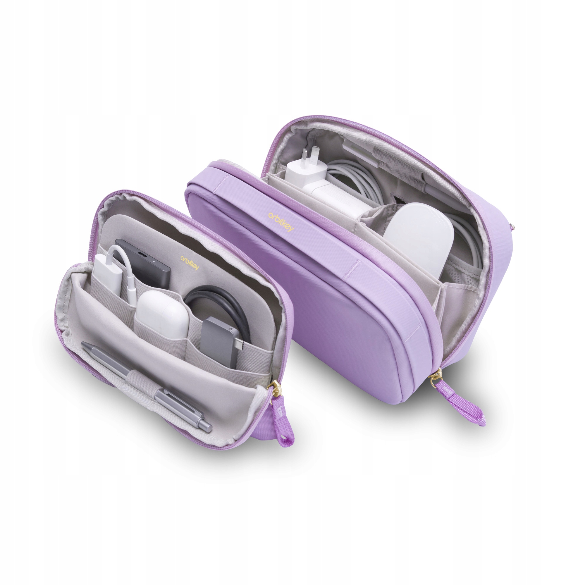 Orbitkey, Etui, organizery biurowe Tech Pouch 2 in 1, Lilac, liliowy