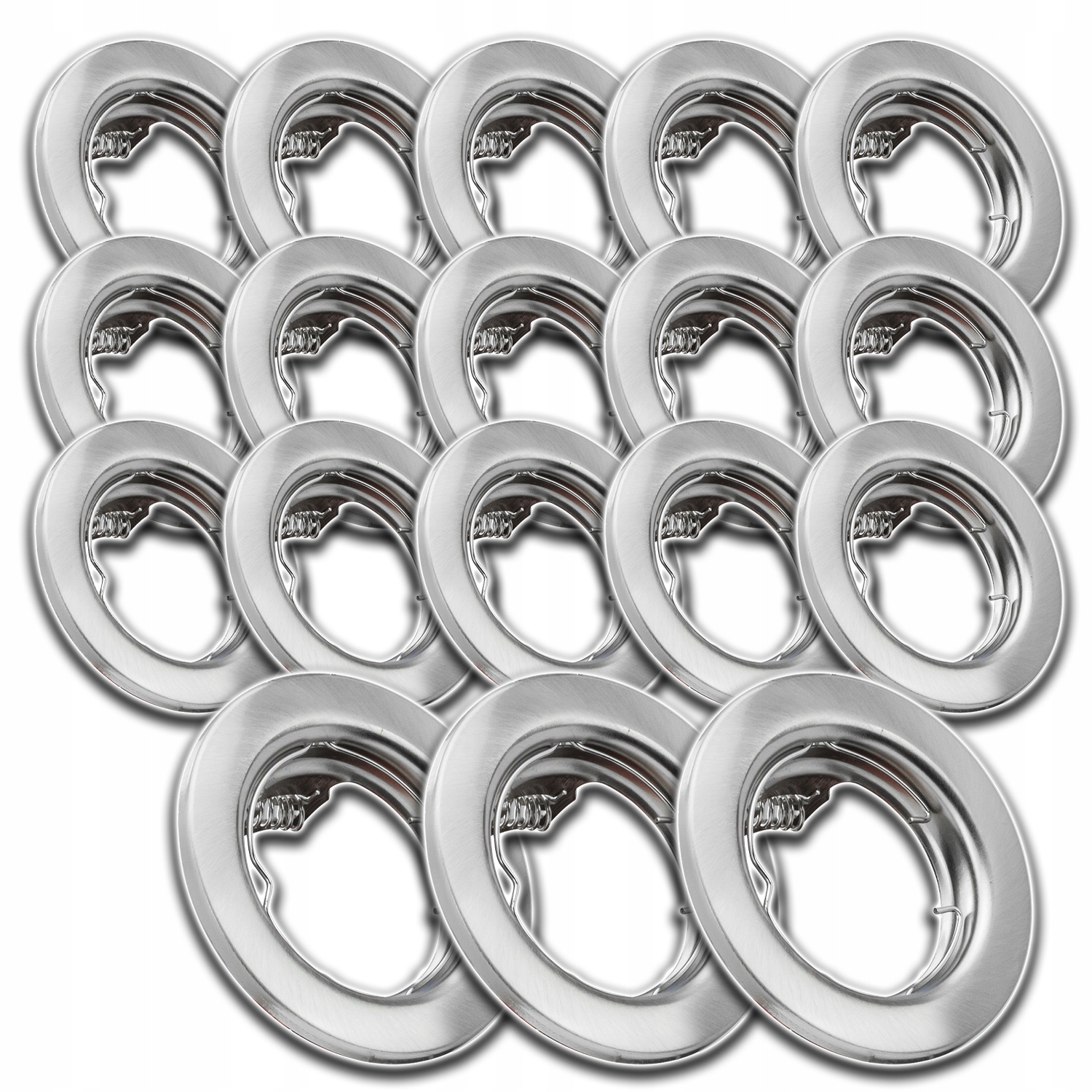 18 x Hliníkové Stropní Svítidlo Podomítkové Očko Na Strop Satén