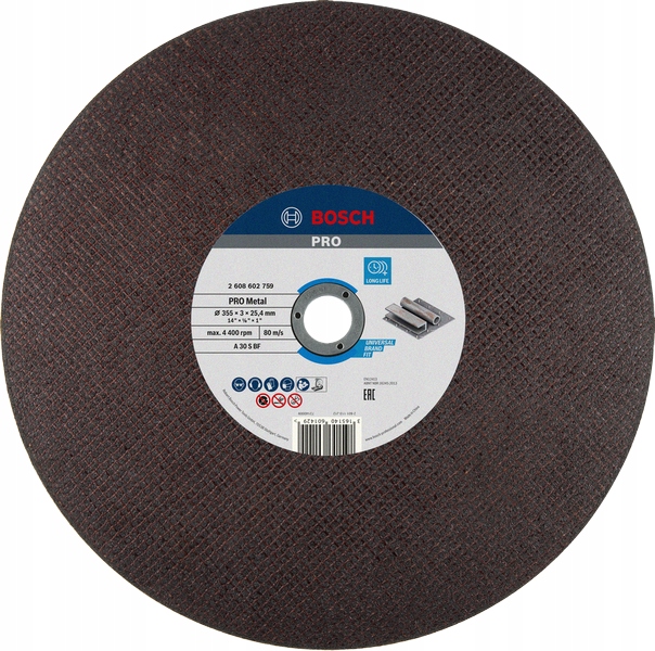 Bosch tarcza tnąca do metalu 355 x3,1x25,4 mm 5szt