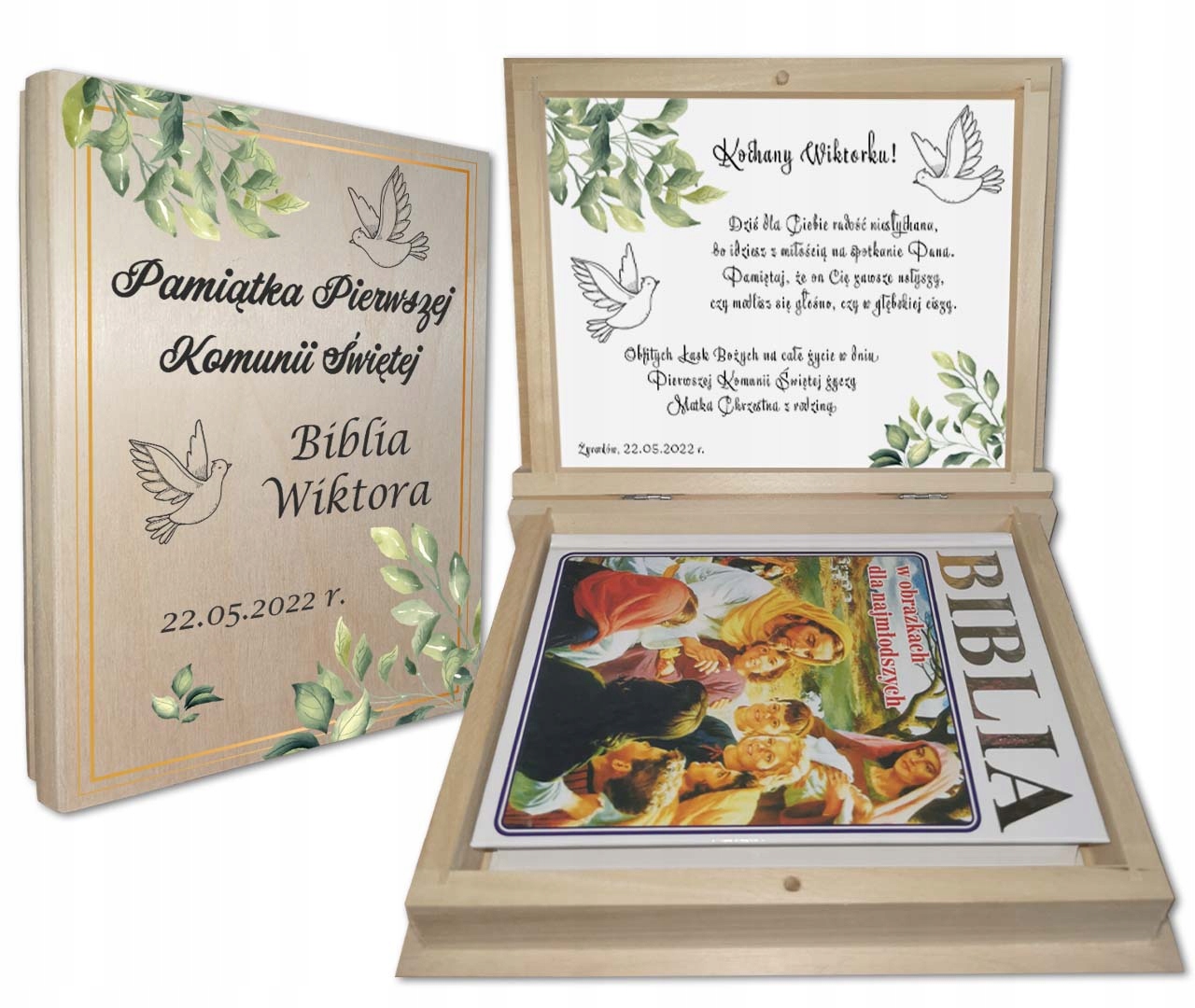 

Pamiątka Pierwszej Komunii Świętej Biblia