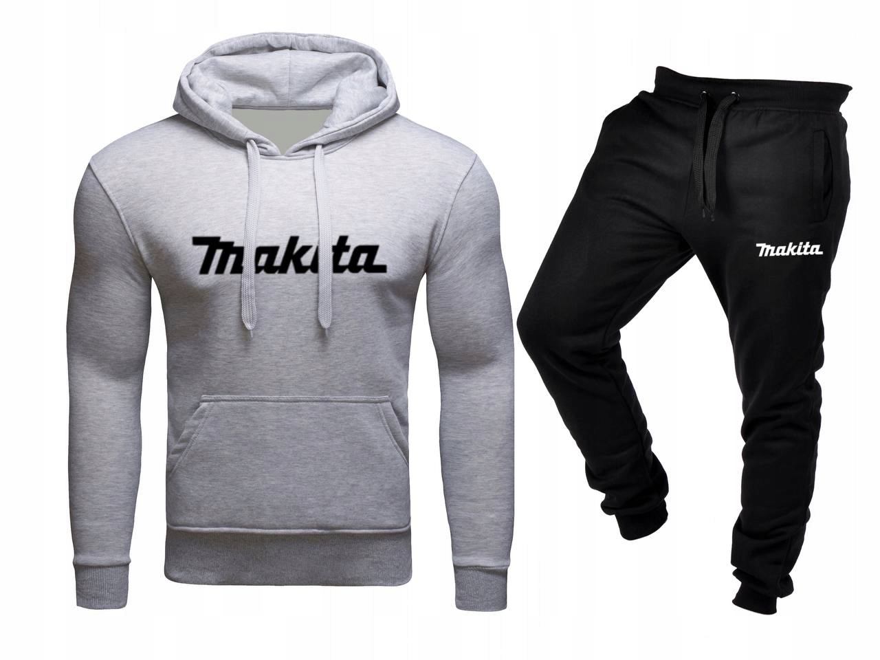 Tepláková Souprava Teplákovka Makita Mikina A Kalhoty Šedá Černá M