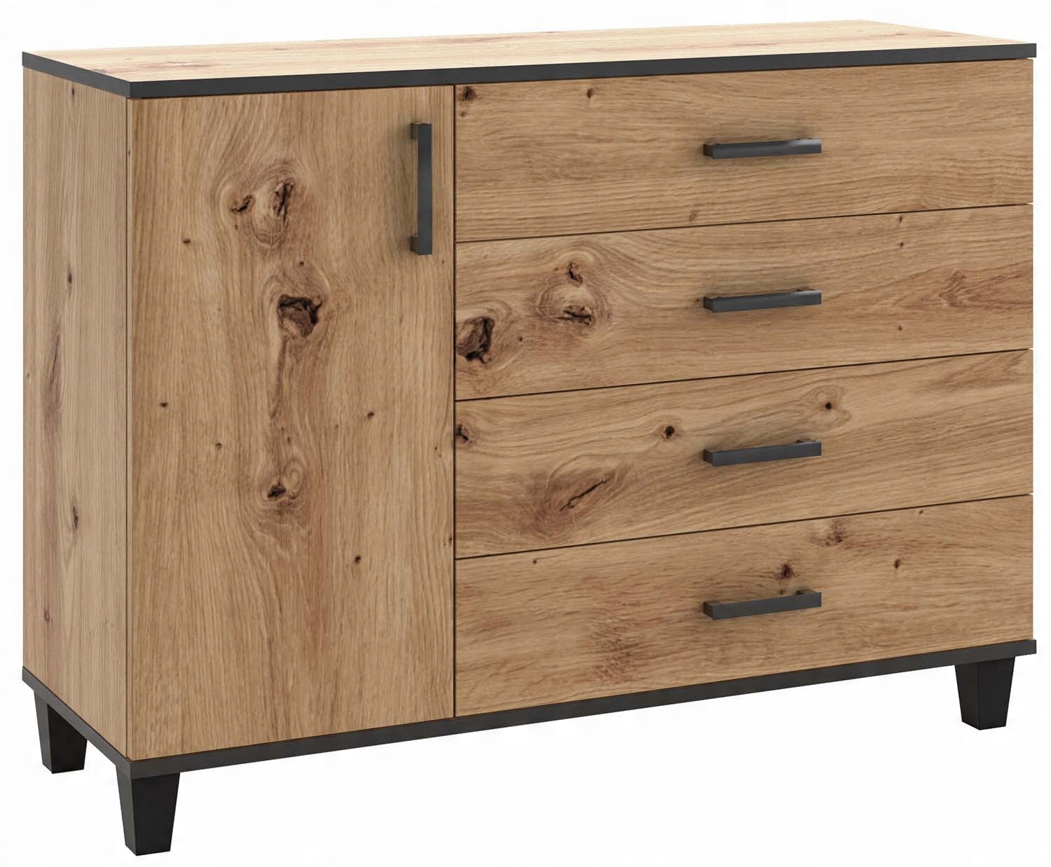 

Skandynawska komoda 120 cm Polo 2 dąb artisan