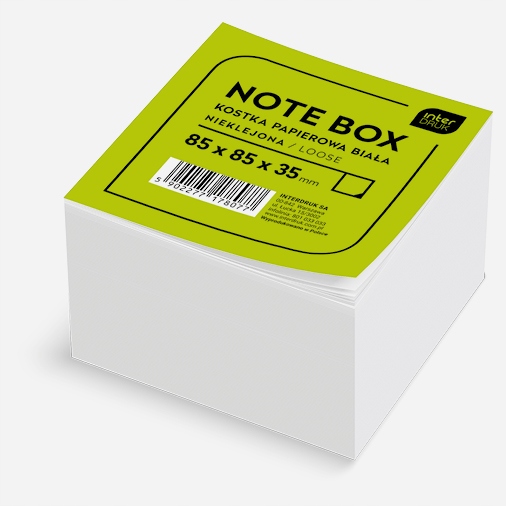 

Notes Kostka nieklejona biała 85*85*35mm