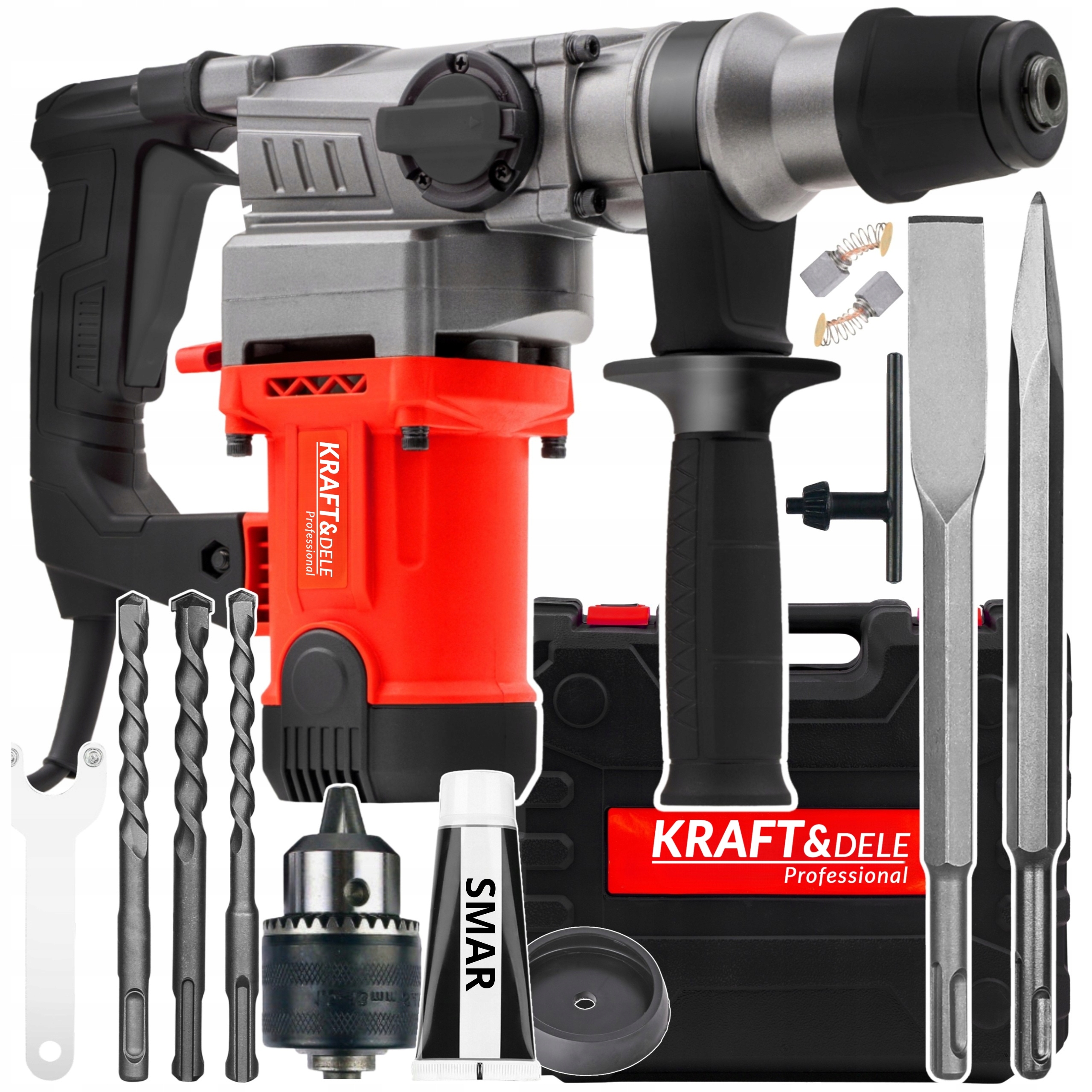 Młotowiertarka Wiertarka Udarowa Młot Udarowy Sds+ Z Udarem Mocna 6J 2800W