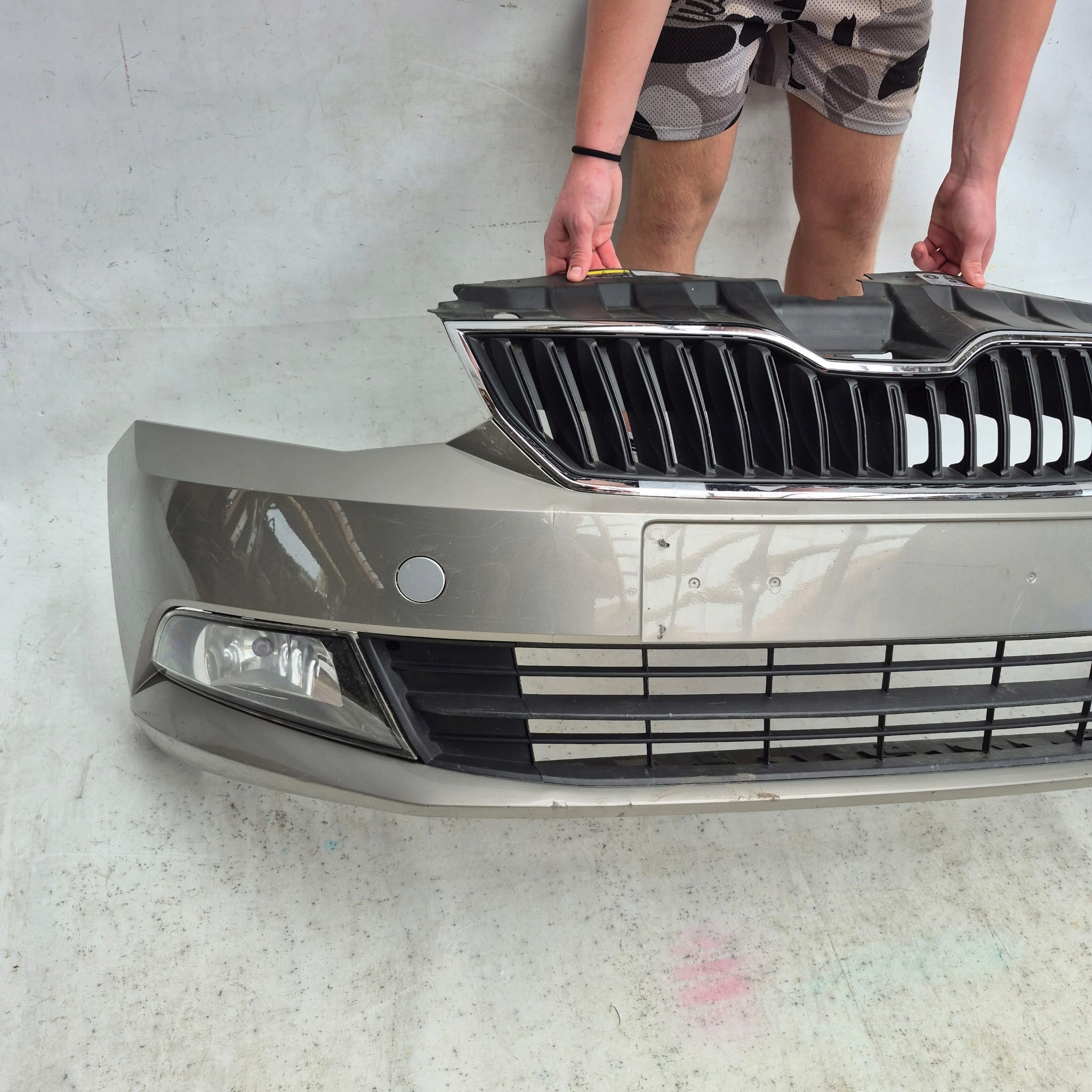 SKODA FABIA III 3 14-18 bumper front front cover