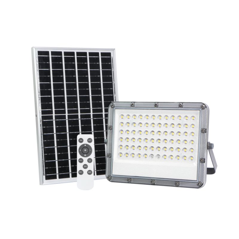 Solární Led reflektor Halogen Výkonný 100W 4000K Hermetický IP65 Dálkový Ovladač