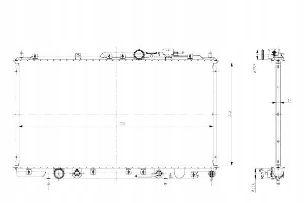 NRF CHŁODNICA SILNIKA (AUTOMATYCZNA) MITSUBISHI GA