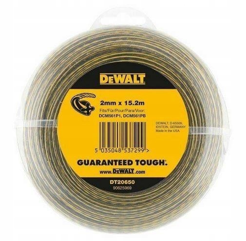 

Żyłka do podkaszarki 2mm x 15m DeWalt DCM561 N P2