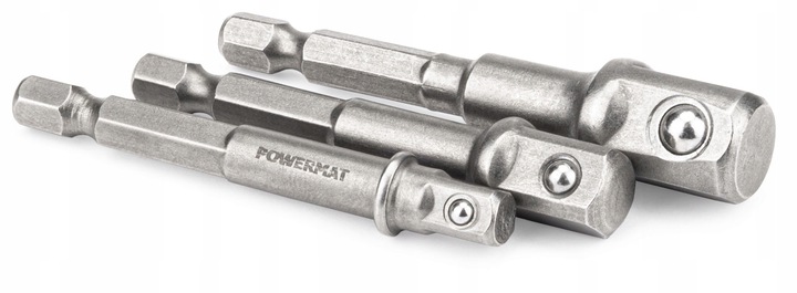 ZESTAW ADAPTERÓW HEX ADAPTERY DO WKRĘTARKI NASADKI Marka Powermat