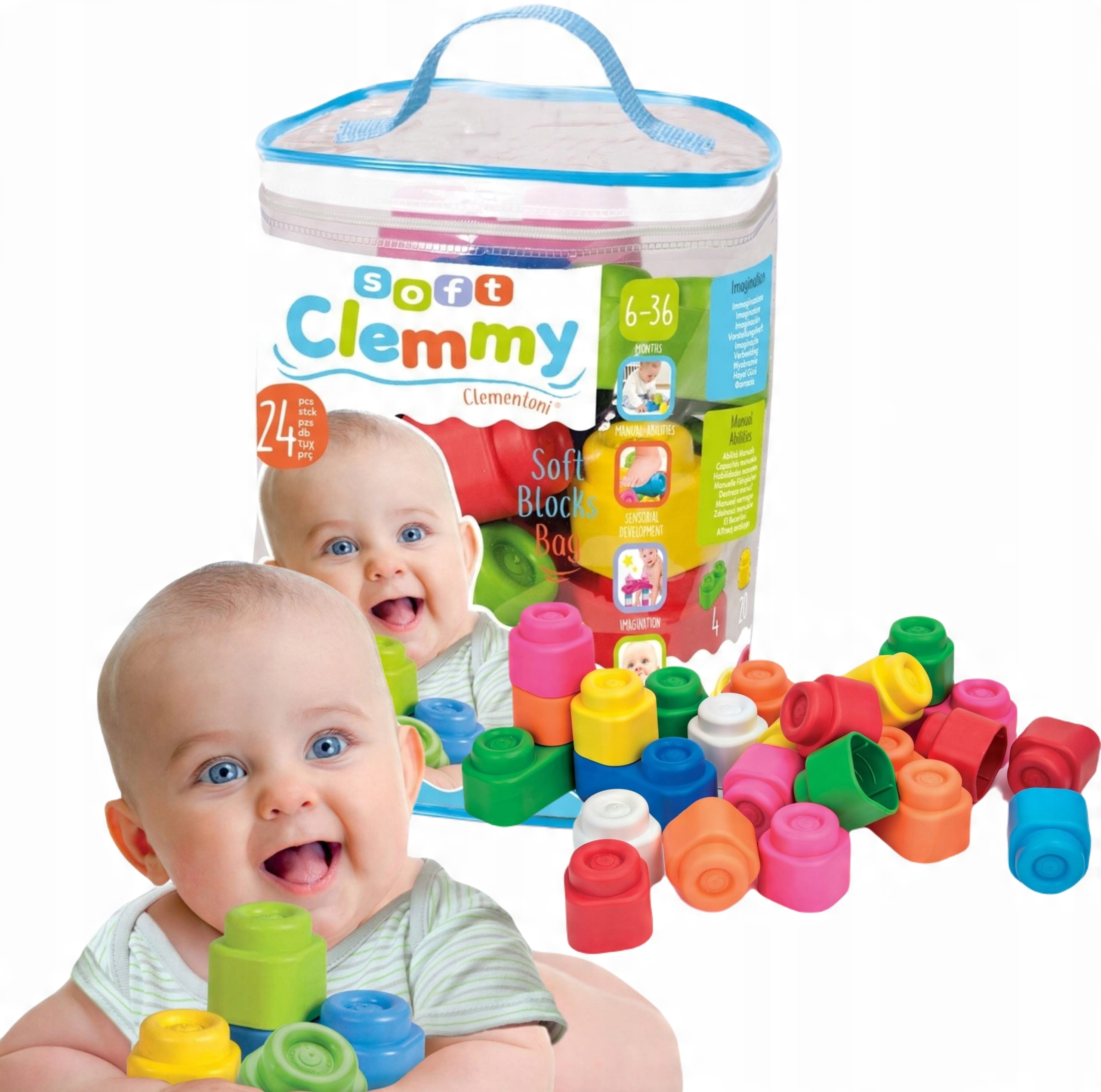 

Clemmy Woreczek Z 24 Klockami Dla Dzieci 6mies+