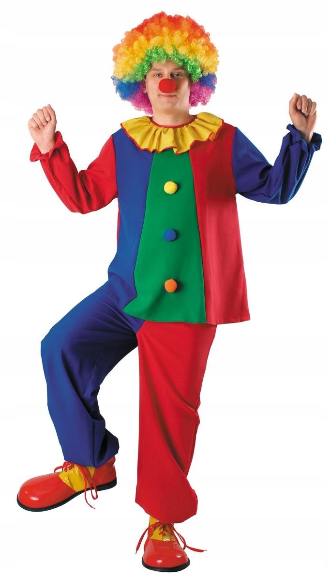 Kostým Pro Dospělé Klaun Univerzální Cirkus Zábava