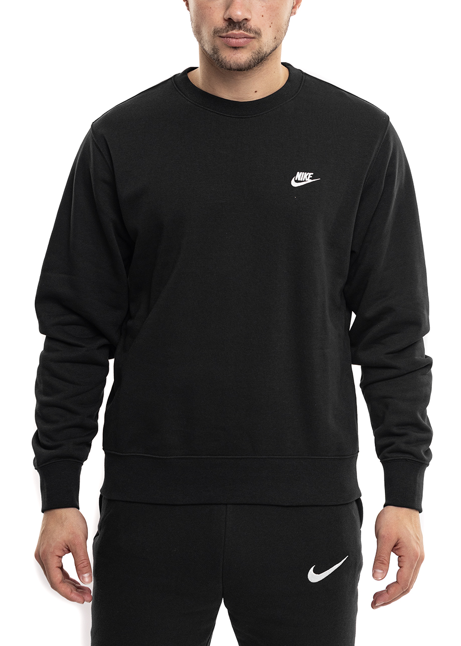 Pánská Mikina Nike Club Bez Kapuce Sportovní bavlněná tepláková černá vel. S