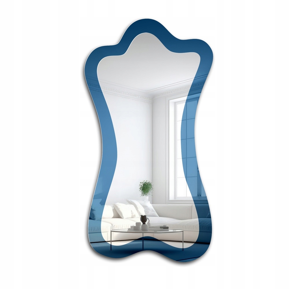 Zrcadlo nepravidelné modré Sapphire Blue 100x190