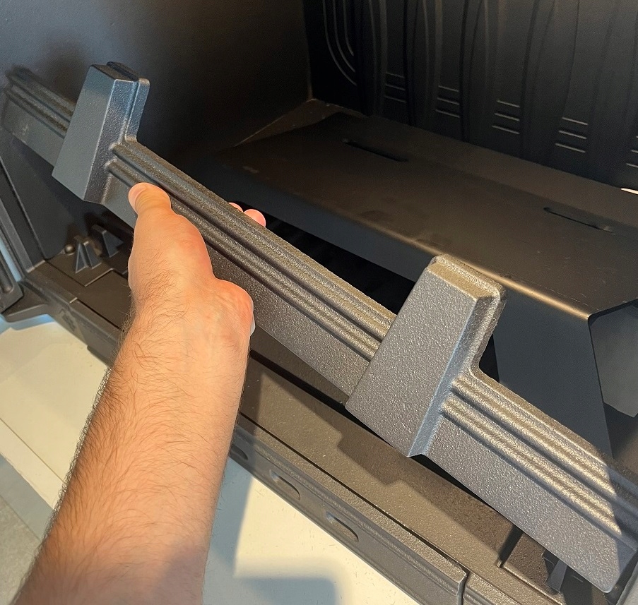 WKŁAD KOMINKOWY kominek powietrzny kratki ZUZIA żeliwny DOLOT Głębokość 442 mm