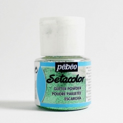 Setacolor brokat do tkanin 10G Glitter Green