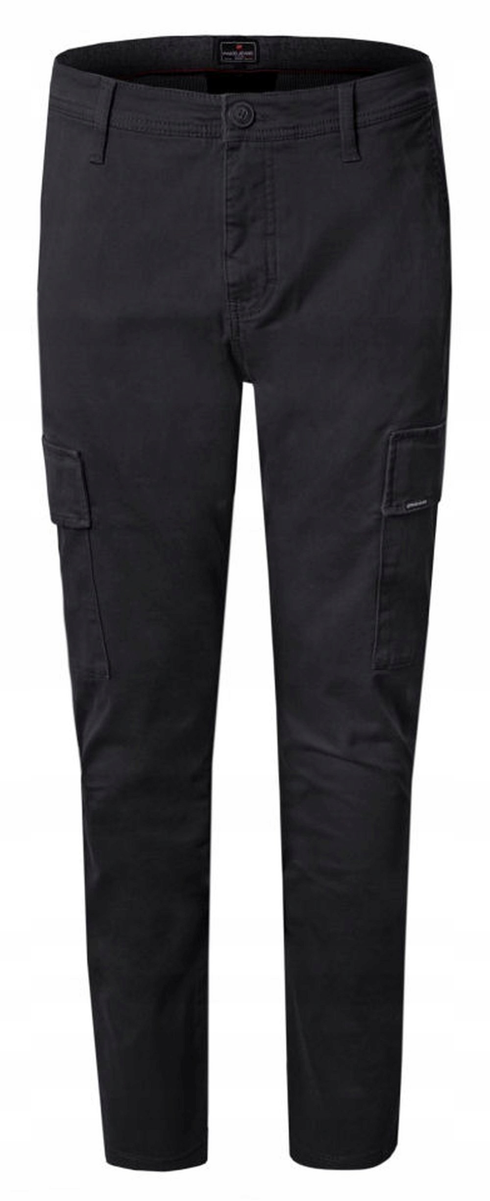 Bavlněné kalhoty s bočními kapsami (Cargo) Pako Jeans černé 34/32