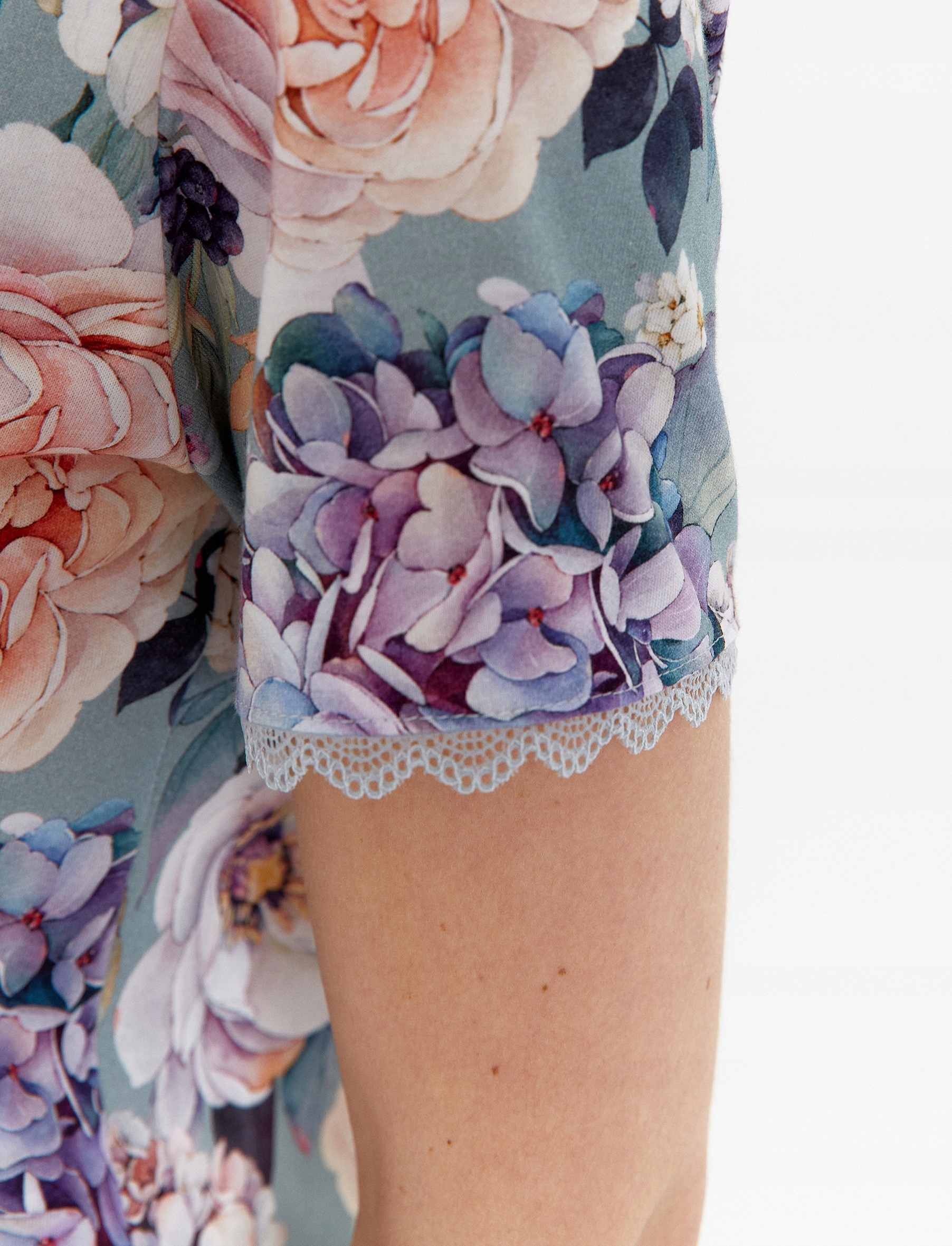 Dámské Košile 466 Kr Košile Košile 466 Kr M květy šalvěj