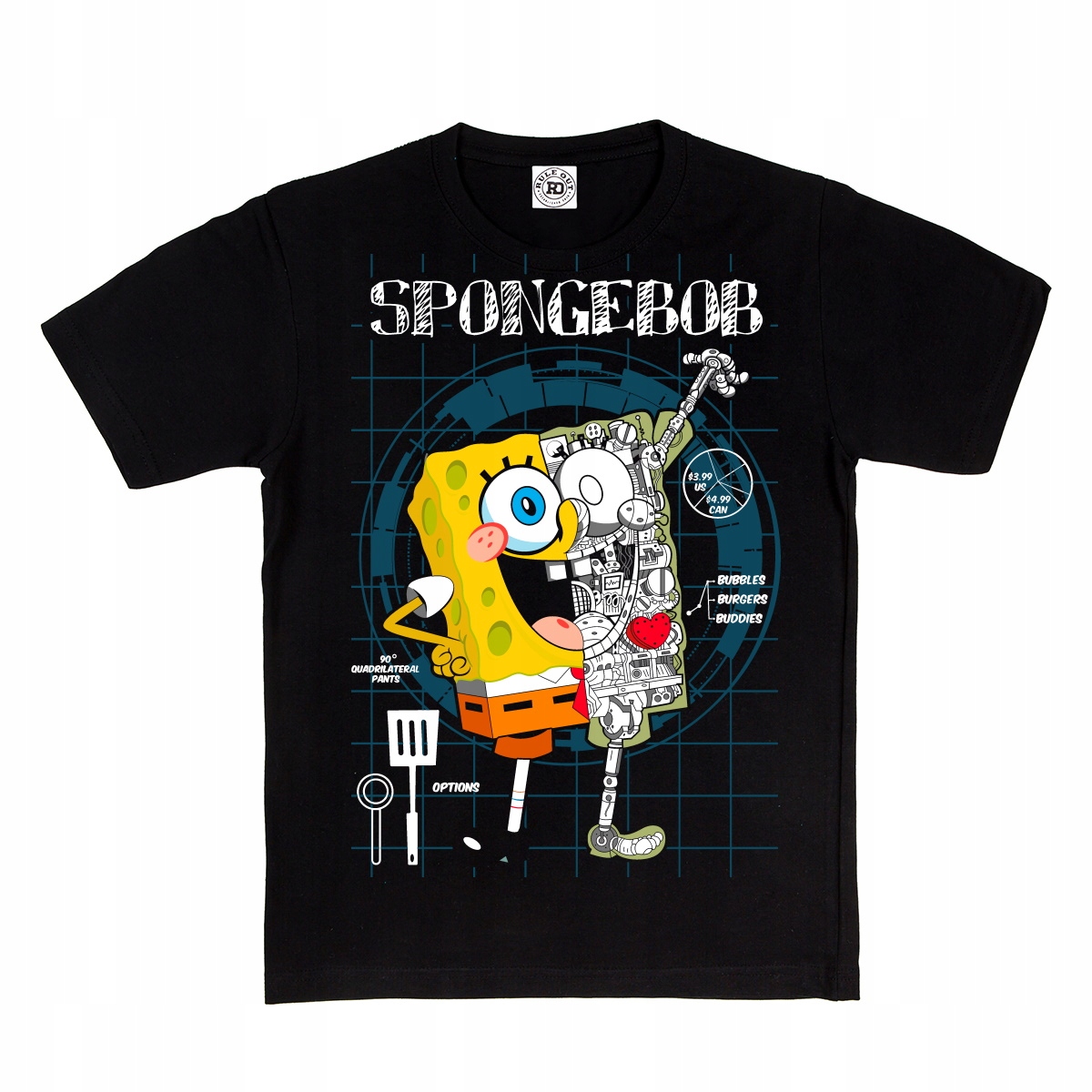 

Dziecięca Koszulka Bawełniana Bajka Spongebob