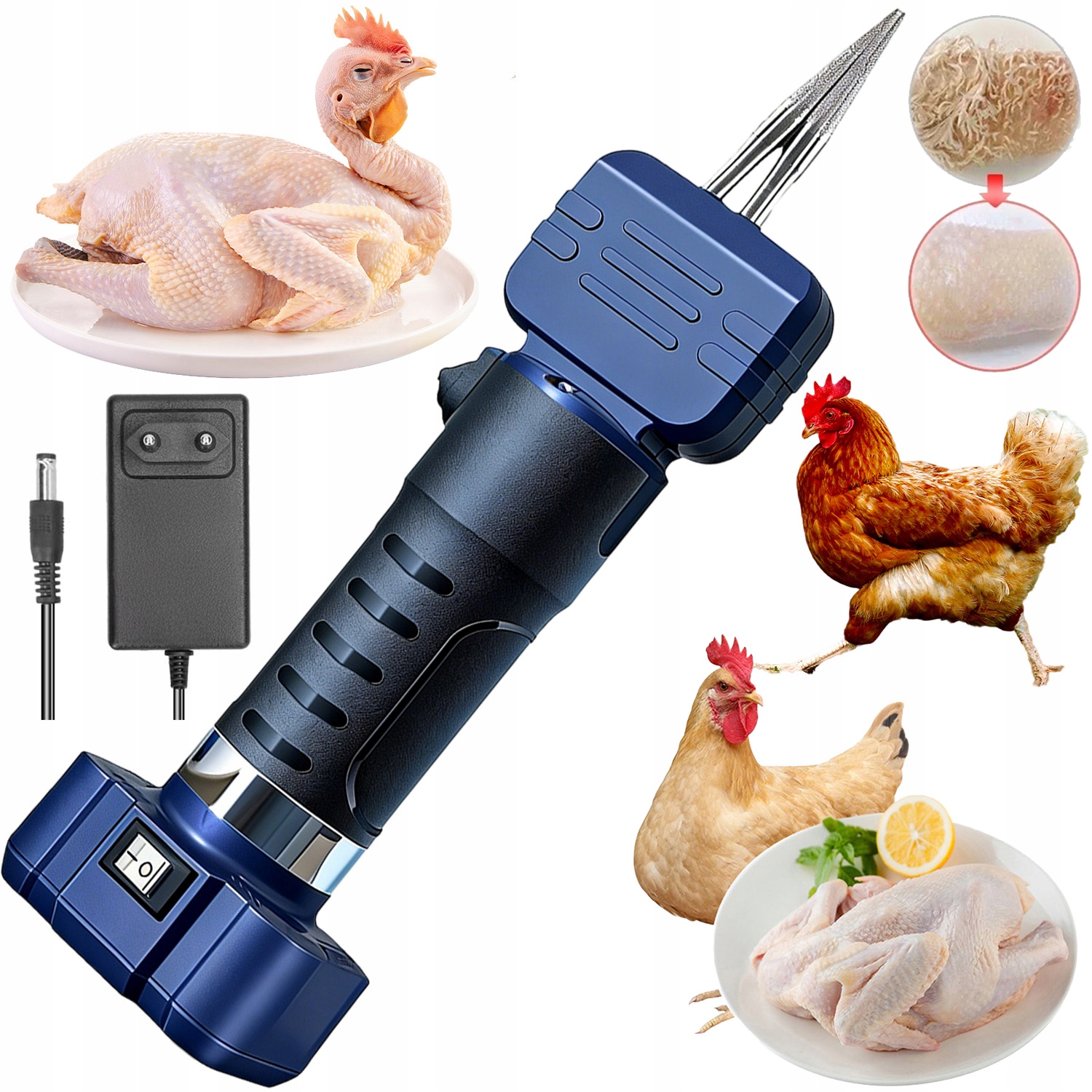 Elektrická Škrabka Na Kuřecí Peří Pro Kachny, Přenosná, Dobíjecí