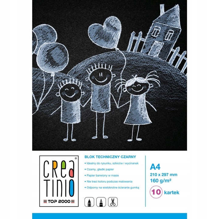 

Blok Techniczny Top Creatinio A4 10K 160G Czarny