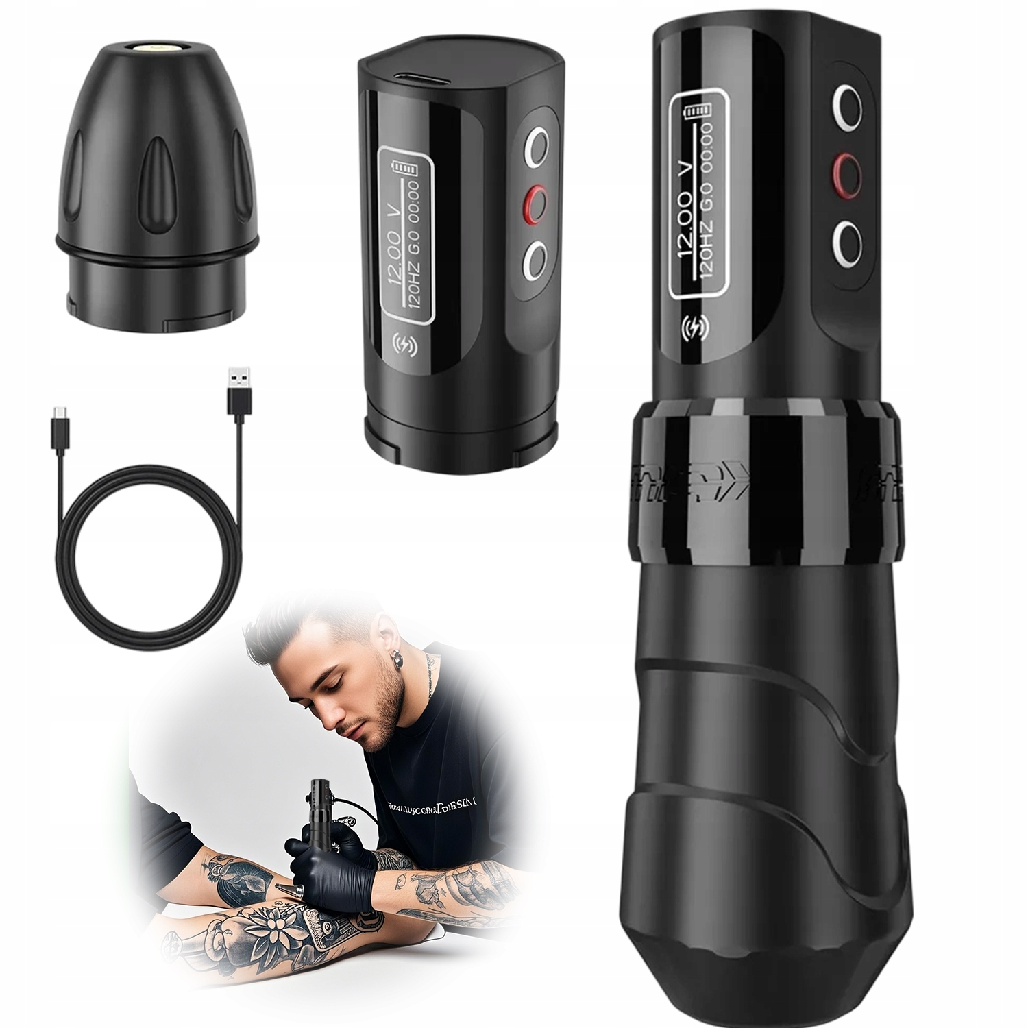 Tužky Na Tetování Bezdrátová Otočná Tužka Na Tetování Strojku