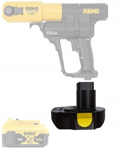 Rosfix ADAPTER PRZEJSCIÓWKA AKUMULATORA DEWALT 18V 20V NA STARY TYP DEWALT DC9096
