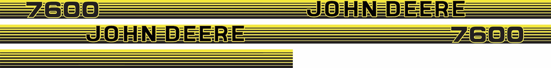 nálepka, logo na masku John Deere 7600