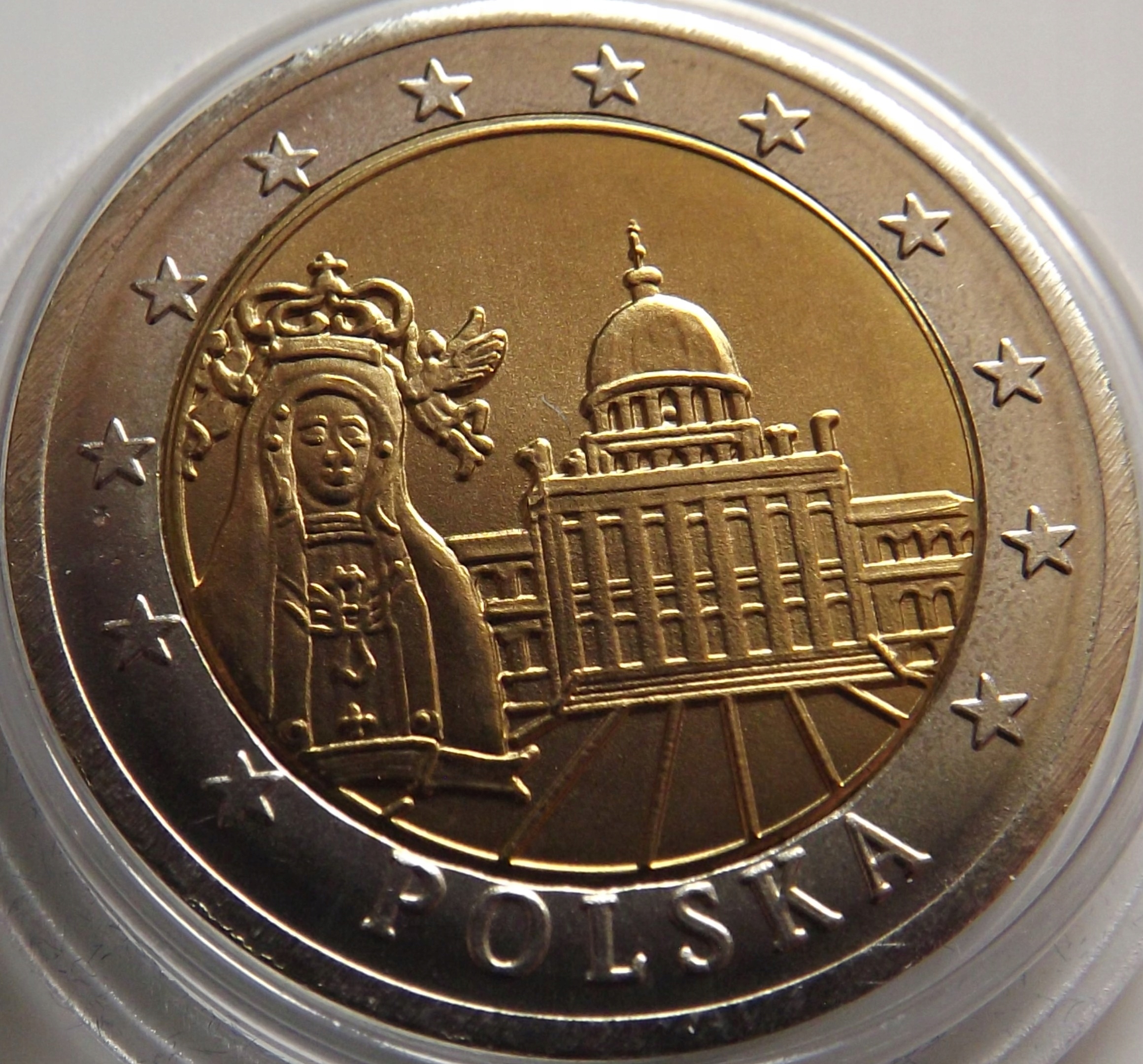 Polska 2 Euro 2006 Próba SPECIMEN 25.35 mm , st. UNC