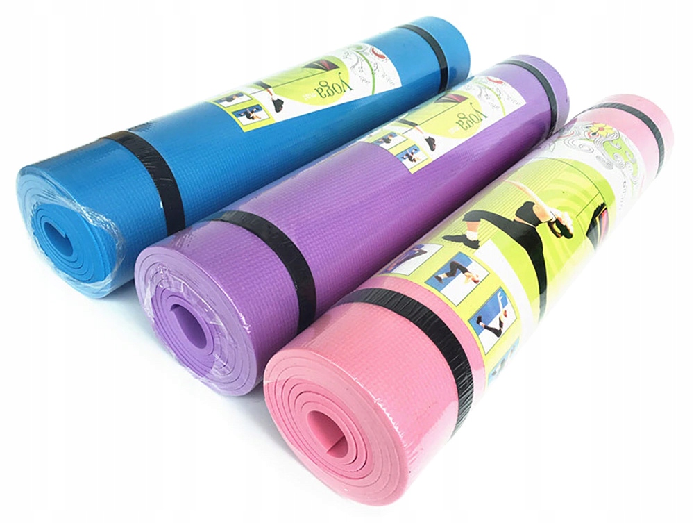 MATA DO JOGA AEROBIKU ĆWICZEŃ KARIMATA POPD NAMIOT PIANKOWA 4MM GRUBA Rodzaj do ćwiczeń