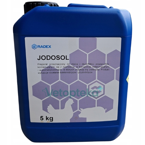 Jodosol 5kg preparat do dezynfekcji Dezynfekcja Mat bakterio grzybobójczy