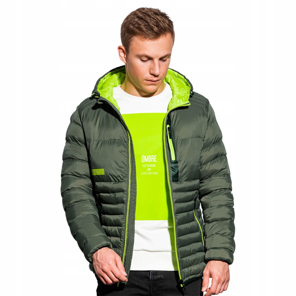 

Kurtka męska pikowana ocieplana C372 khaki XL