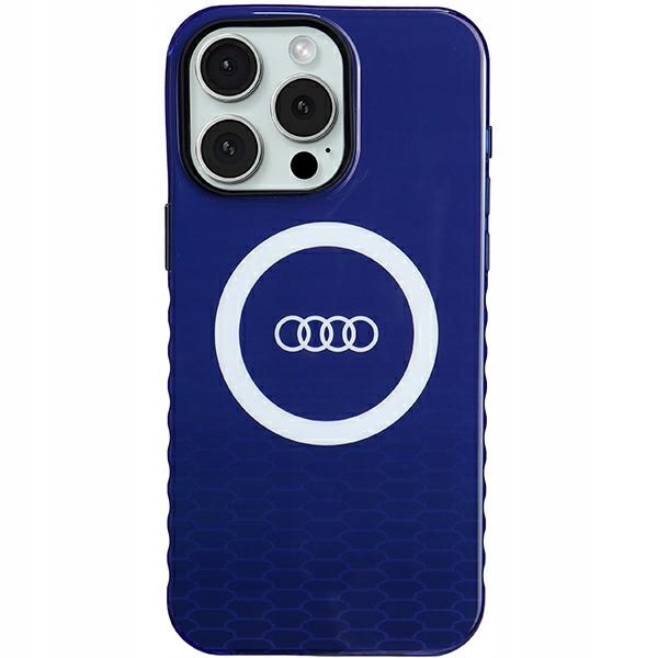 Etui Audi IML z Logo MagSafe do iPhone 15 Pro Max 6.7" niebieskie